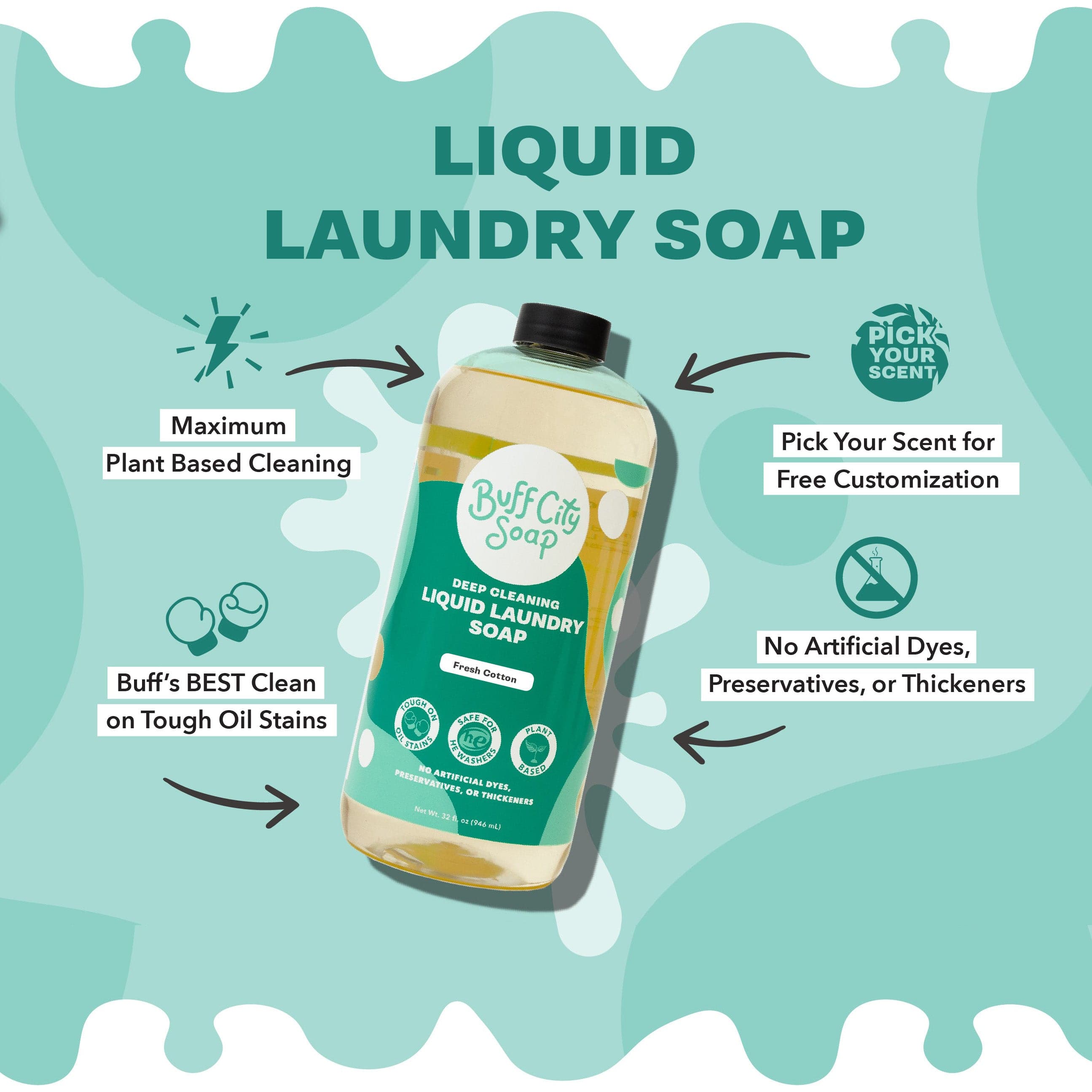 Patchouli Sandalwood Liquid Laundry Soap