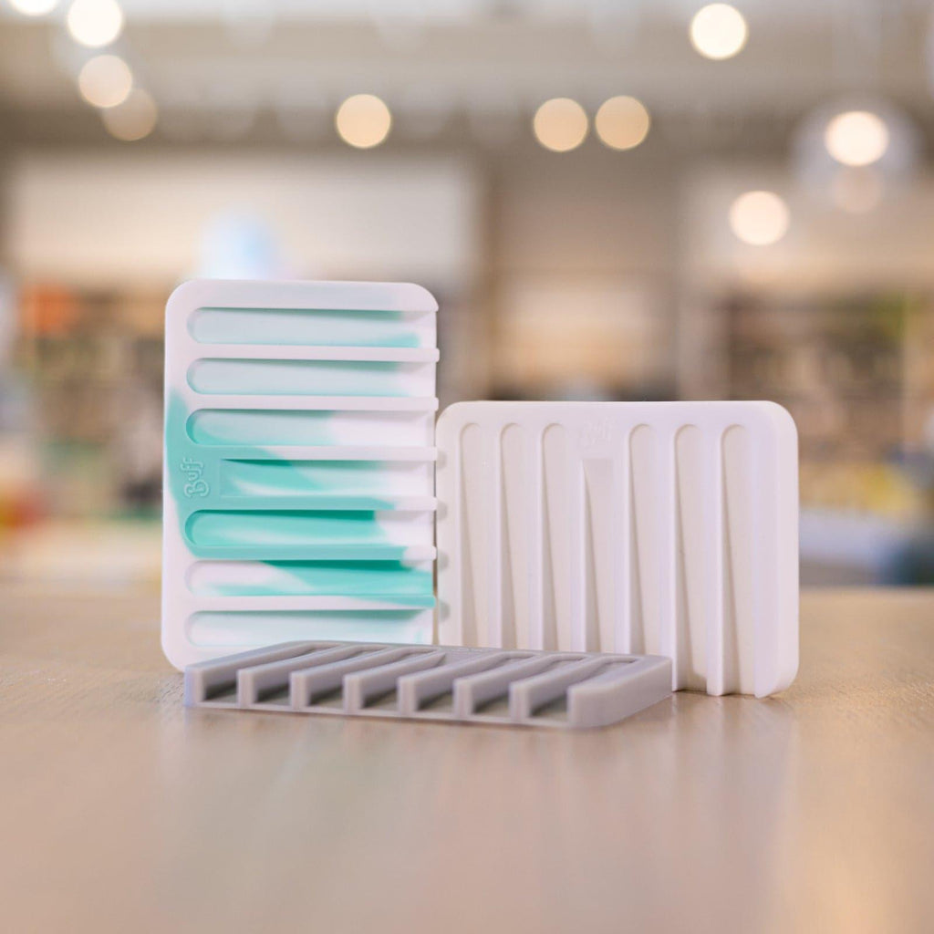 Grey Silicone Soap Dish